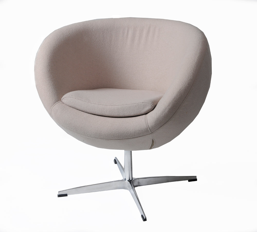 Thea chair, beige wool