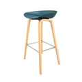 Petra, bar stool, green