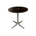 Café table with charging point, Black